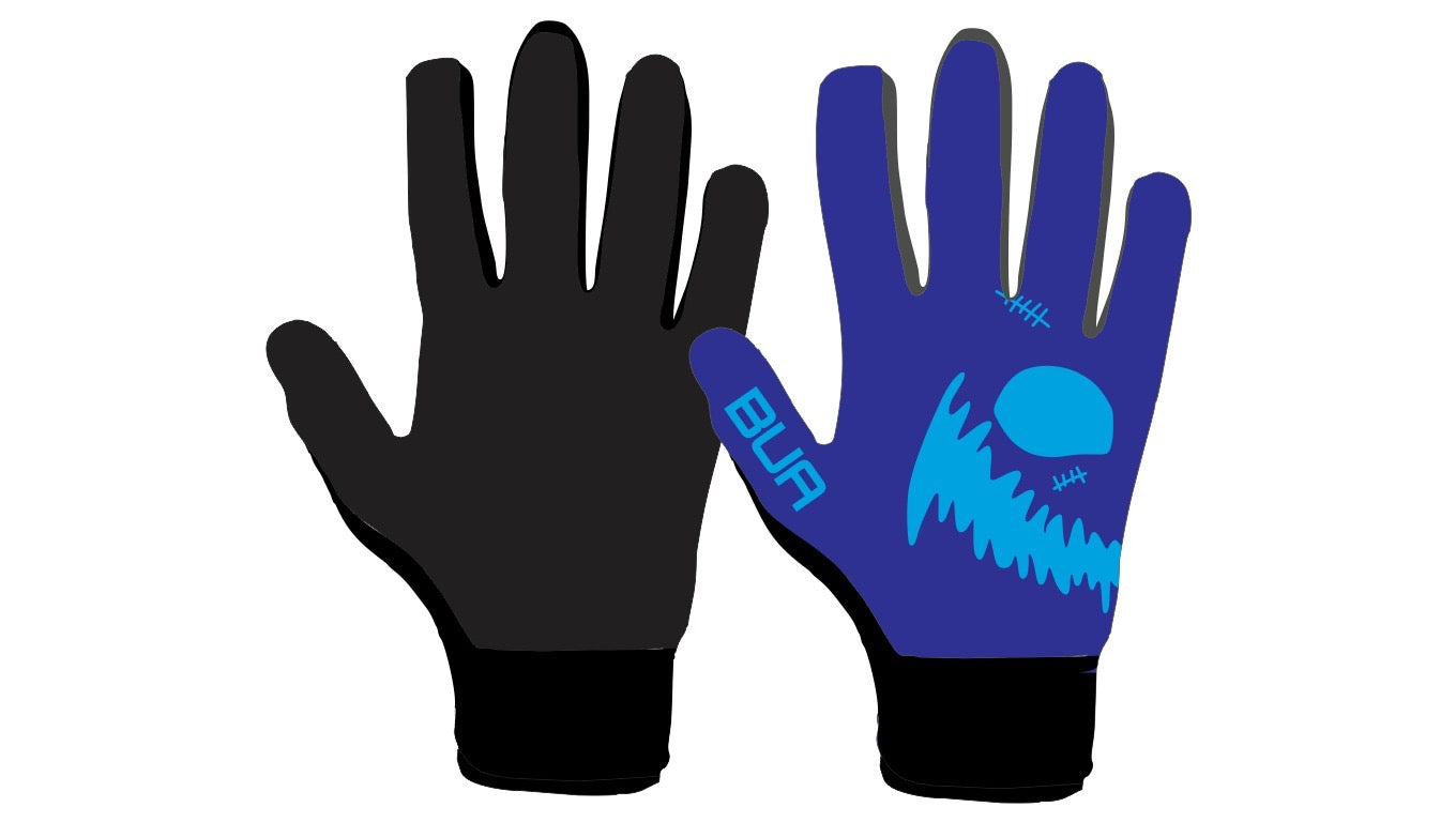 Blue Gaelic Gloves
