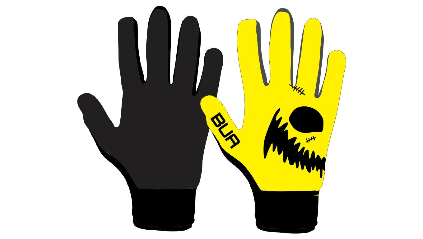 Yellow and Black Gaelic Gloves