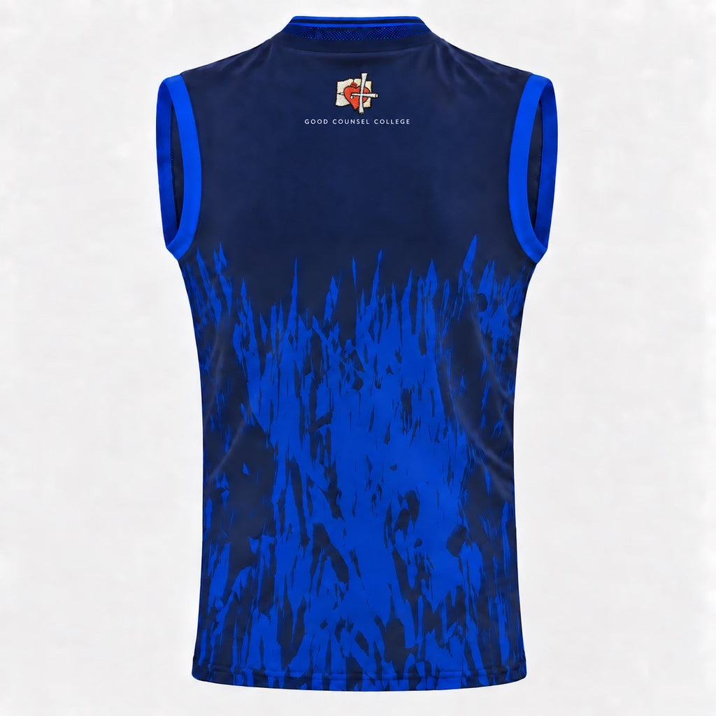 GCC Sleeveless Blue Jersey ( Pre Order )