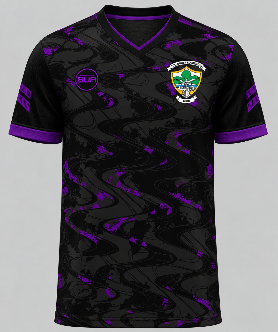 Tullogher-Rosbercon GAA Black and Purple Training Jersey (PRE ORDER)