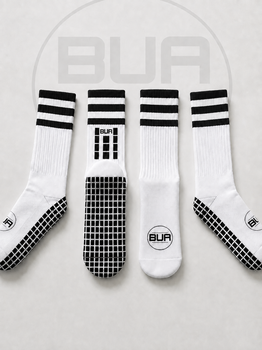 Black and White Grip Socks