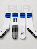 Navy and Blue Grip Socks