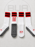 Red and Black Grip Socks